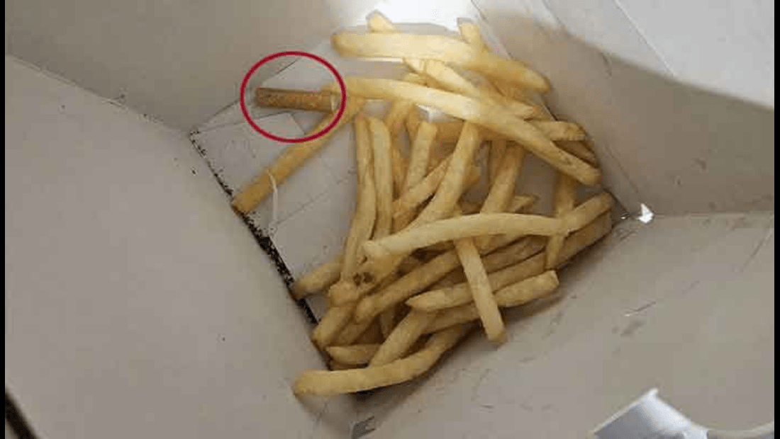 cigarette in chips