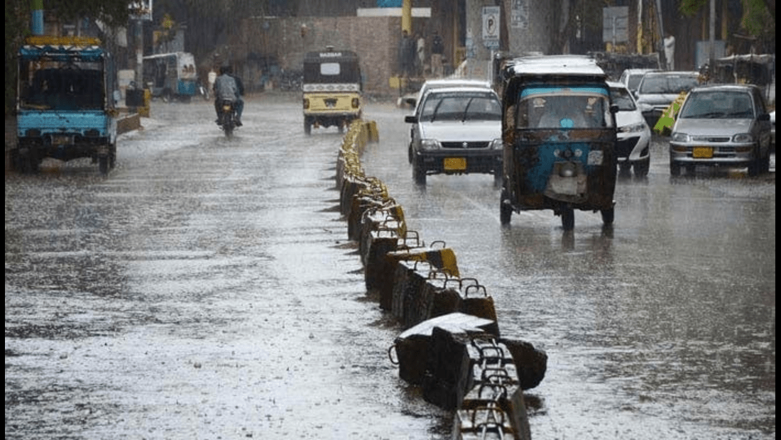 rain in Karachi