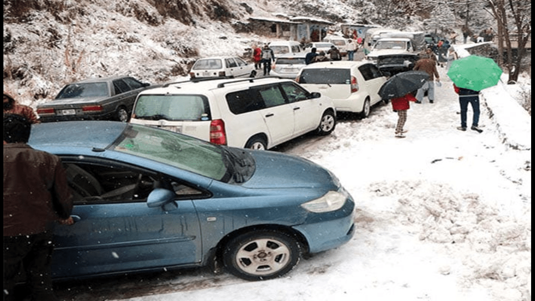 snowfall in murree